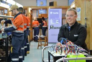 Leonie’s a spark of inspiration to aspiring electricians