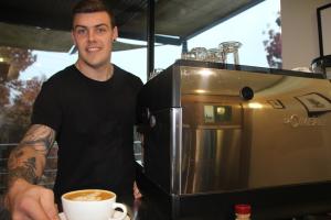 Brew-ha-ha: Damon's career in coffee steams ahead thanks to TAFE NSW