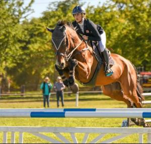 REINING SUPREME: Emily gallops into TAFE NSW and makes a flying start to equine career