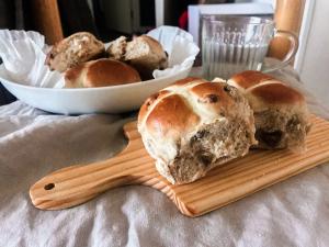 BUN FIGHT: Sara says keep it simple for a classic Easter treat