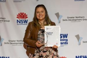 TAFE NSW graduate wins gold at New England Training Awards