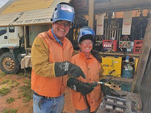 TAFE NSW welding truck battles drought and builds careers