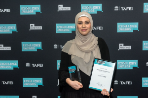 Yasamin Irak praised at prestigious TAFE NSW Excellence Awards