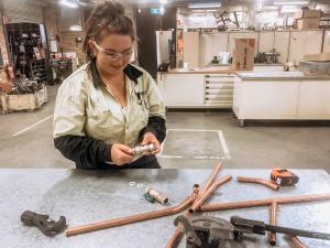 Successful plumbing career no longer a pipe dream for TAFE NSW student Victoria