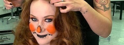 TAFE NSW make-up students bring Halloween fun to Erina Fair.