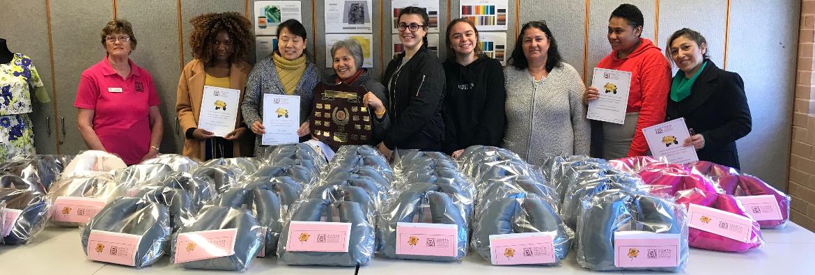 TAFE NSW Macquarie Fields fashion students help women with breast cancer