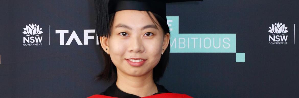 Min Tao honoured at TAFE NSW Higher Education Graduation Ceremony