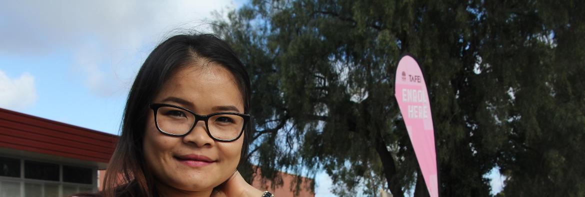 Raising hope: Mu's journey from refugee to TAFE NSW star student