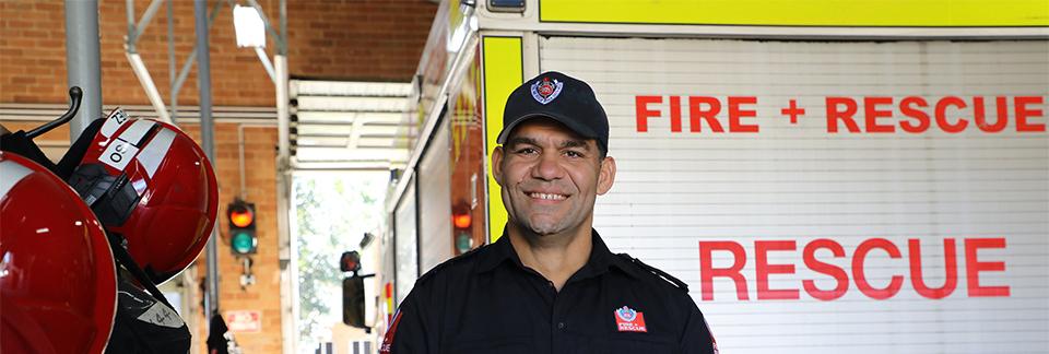 Indigenous firefighter becomes master of his own destiny at TAFE NSW