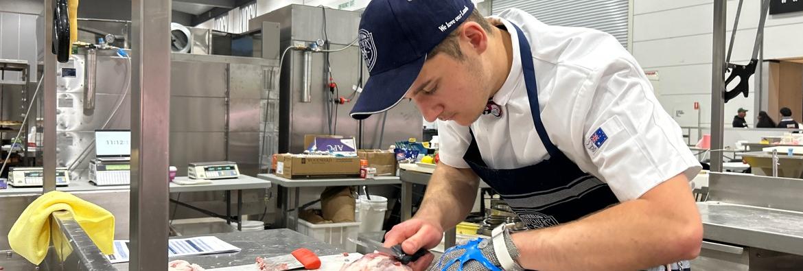 Local butchery apprentice takes gold in WorldSkills Australia 2023