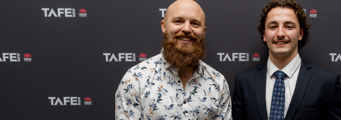 Jasper implores locals to 'try a trade at TAFE NSW' after emotional awards win