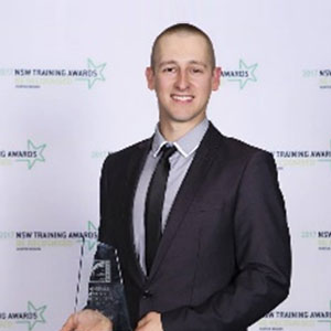 Ben McDonald receiving award