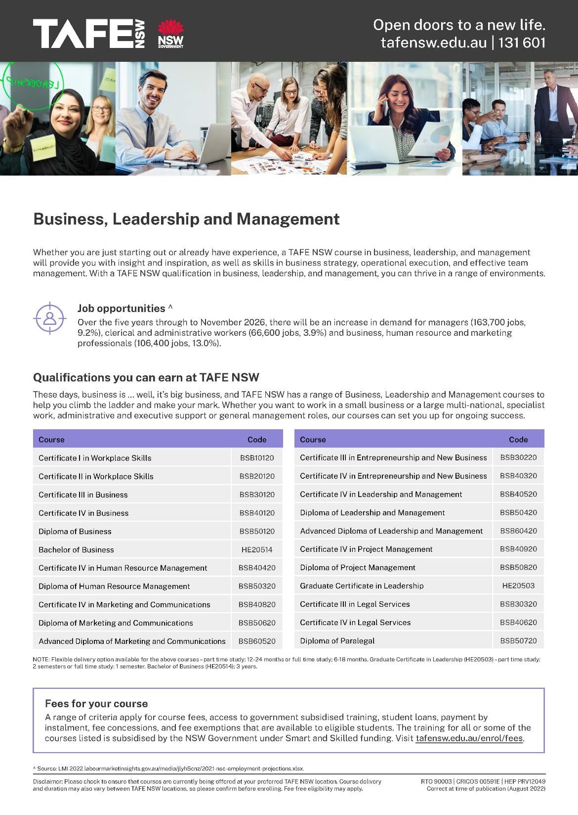 Business Leadership and Management